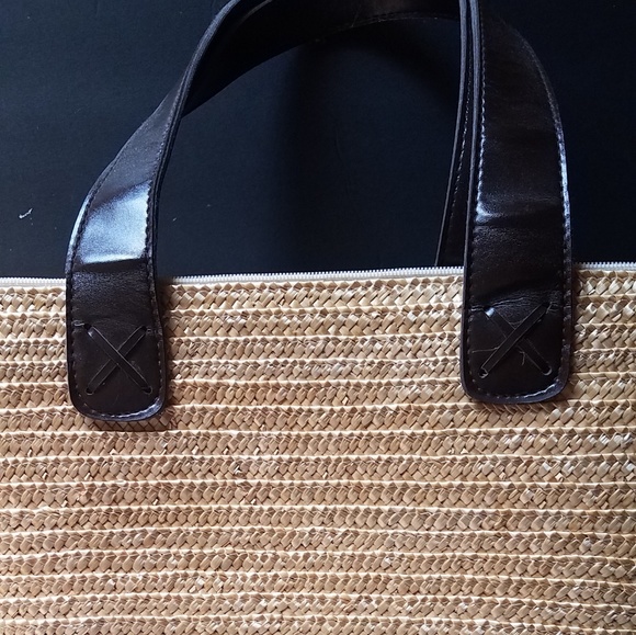 Vincelli straw bag holidays beach mts cabin Coastal Granny 18 x13inch - Picture 1 of 4